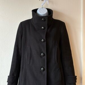 Talula Babaton wool funnel collar peacoat Small.